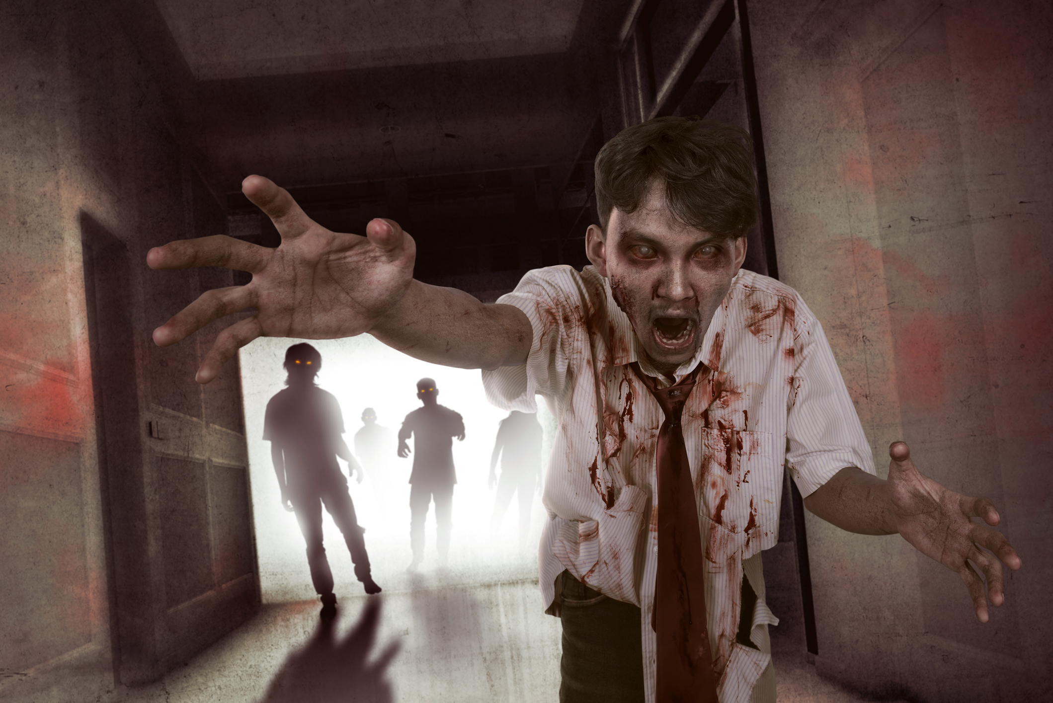 When He Wants Your Contract NOW! Angry zombie