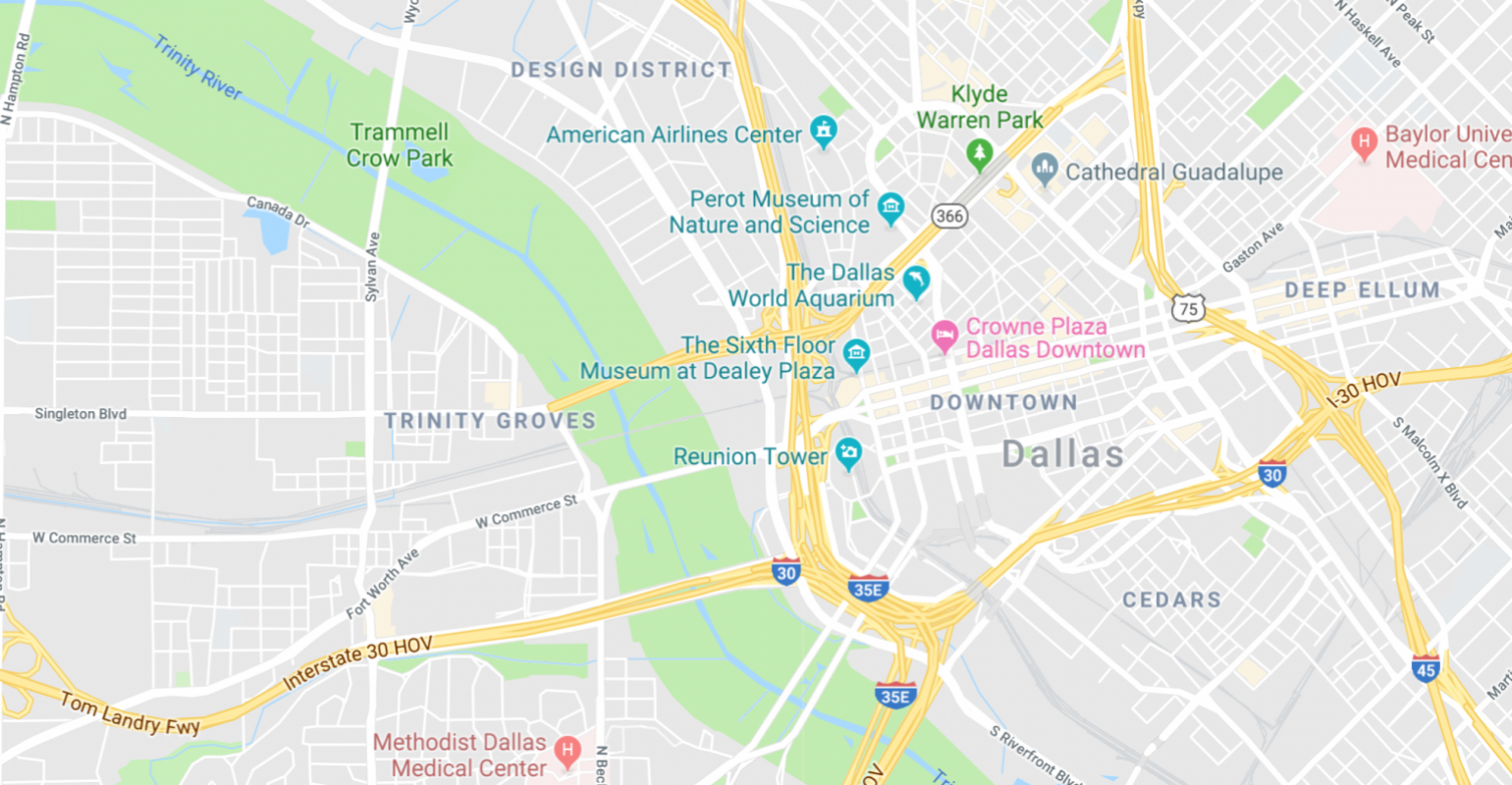 map of downtown dallas A Roadmap Of Dallas For Meeting Pros Meetingsnet map of downtown dallas