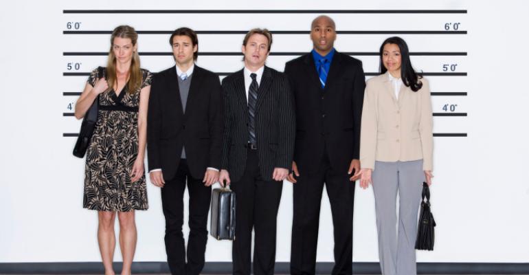 non-criminals standing in a lineup