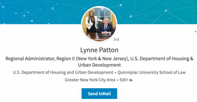 Lynne Patton LinkdIn