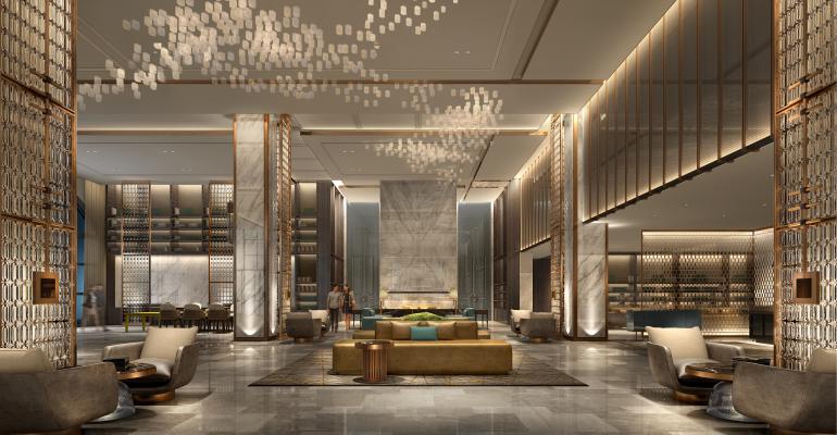 Sheraton Los Angeles San Gabriel Luxury Hotel lobby rendering