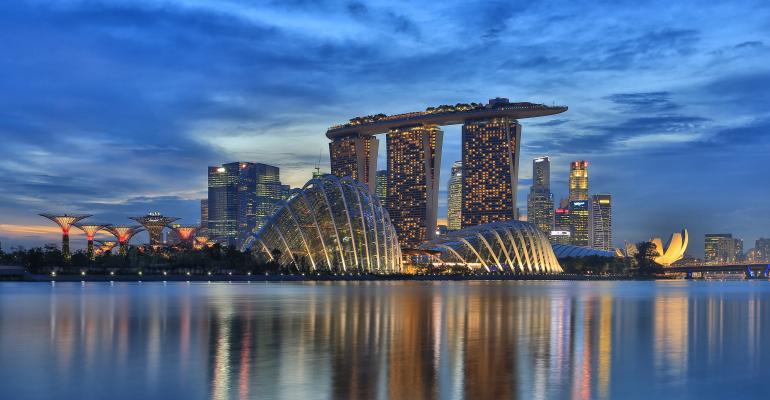 Singapore’s Marina Bay skyline