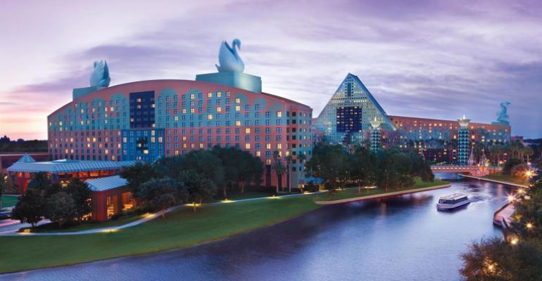 Exterior of the Walt Disney World Swan and Dolphin Resort