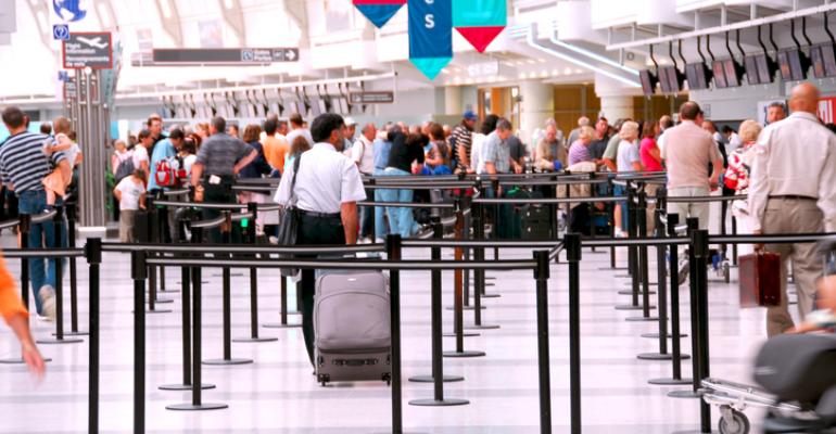 Airport security line