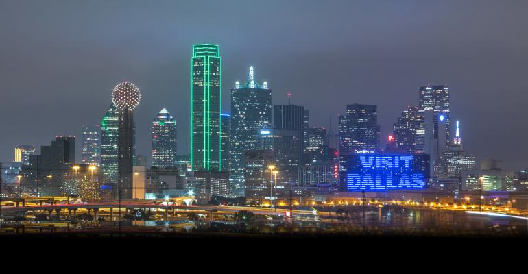 Omni Dallas Hotel displays the Visit Dallas logo