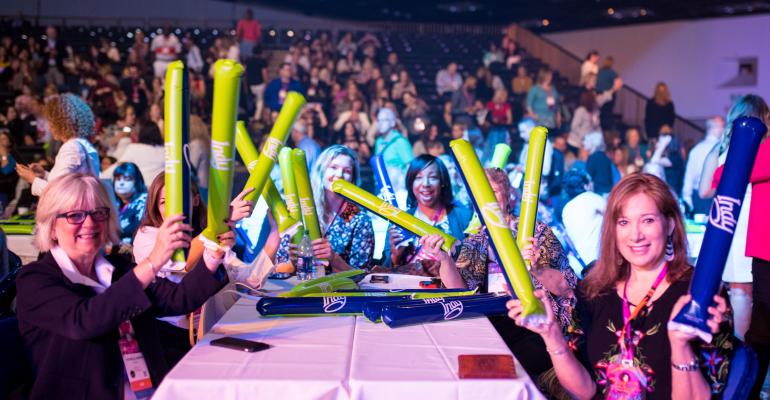 Getting rowdy at the WEC18 Sunday pep rally