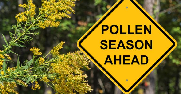 Sign: Pollen season ahead