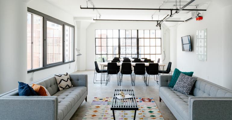 A meeting room rental from Breather