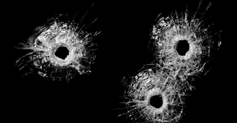 bullet holes
