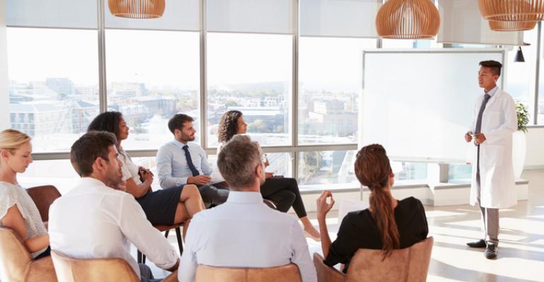 physicians in a meeting