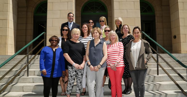 In front of the Mob Museum