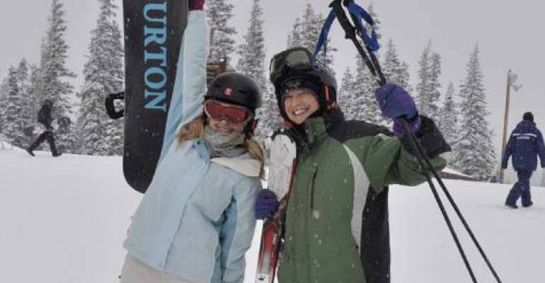 Keystone skiers