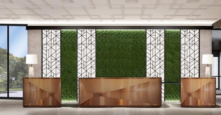 Omni Houston reception area