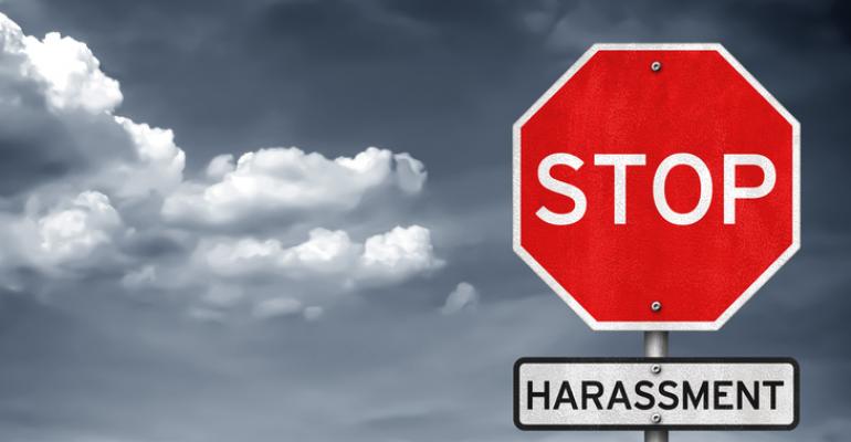 Stop sign for sexual harassment