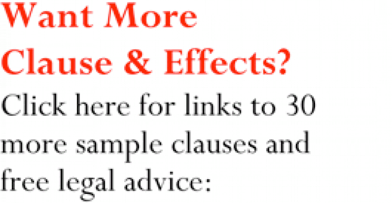 Clause &amp; Effect: Insurance