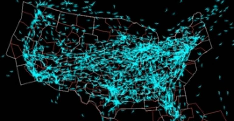A NASA-eye view of U.S. air traffic