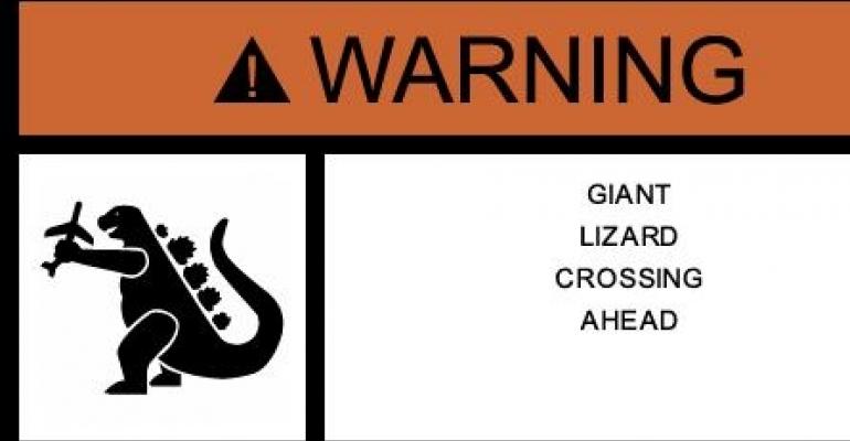 Warning: Godzilla zone ahead