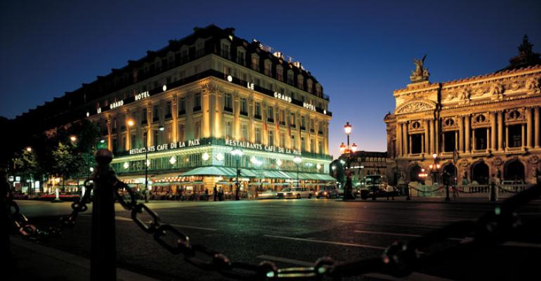 The InterContinental Paris Le Grand stands directly across the street from the Opra Garnier 
