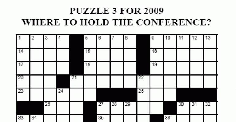 Crossword - May/June 2009