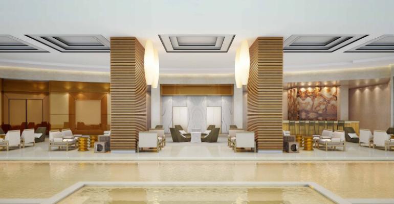 The Waldorf Astoria Panama39s golden pool
