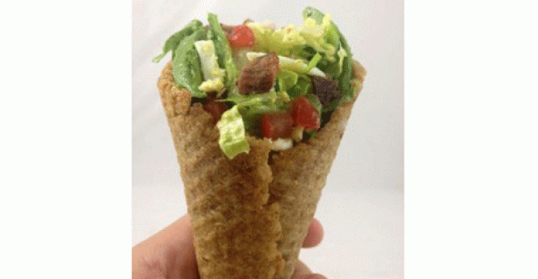 Cool F&amp;B Idea: Salad in a Cone