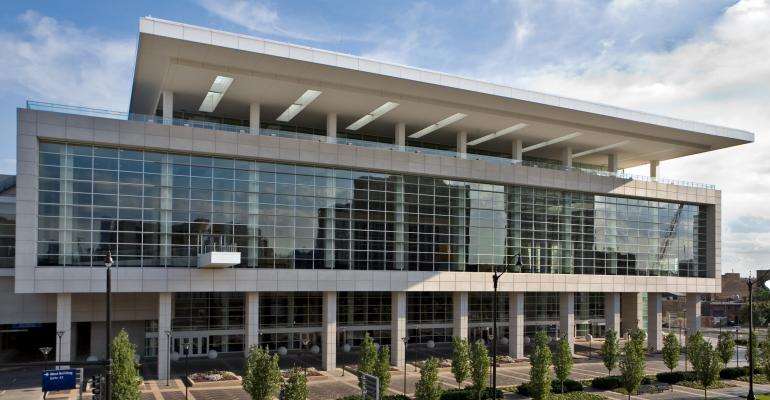 The new arena will be connected to McCormick Place West above via sky bridge