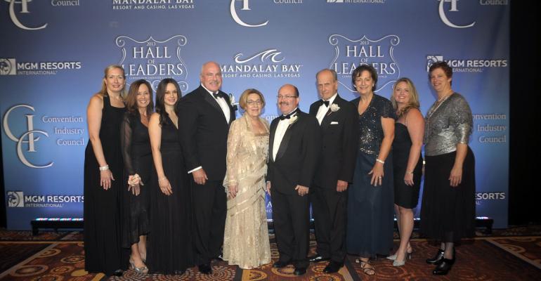 The 2013 class of Convention Industry Council39s Hall of Leaders and Pacesetters along with the evening39s presenters