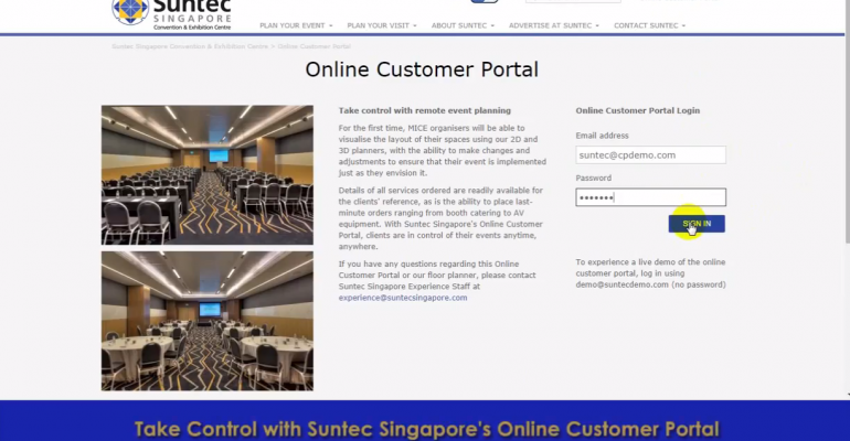 Suntec Singapore Launches Online Planning Portal