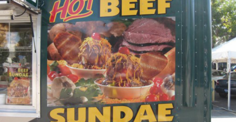 Hot beef sundaes may be all the rage in the Midwest but would you put it on your meeting39s menuImage tomcensani Flickr