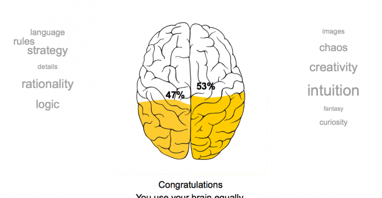 Is Your Brain a Rightie or a Leftie?