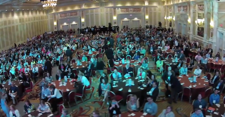 Drone39seye view of the Cvent Summit meeting in summer 2015 Drone use is one of the top meeting tech trends identified recently by IACC