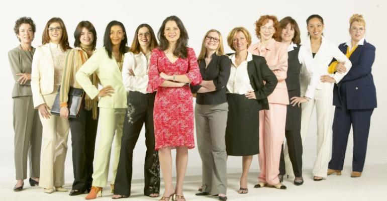 Group of confident businesswomen