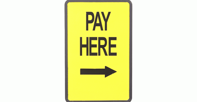 Pay Here sign