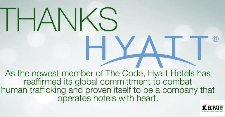Hyatt Signs the ECPAT Code, Reinforces Commitment to Protect Children