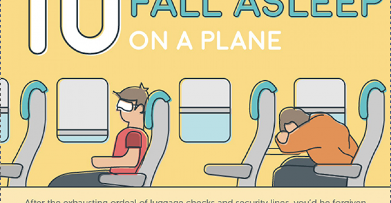 10 ways to fall asleep on a plane