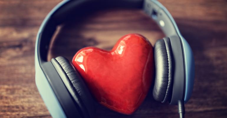 Heart and headphones