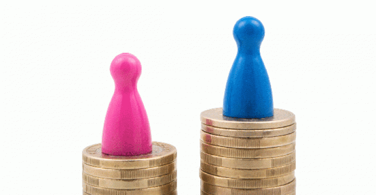 pink and blue pegs on unequal piles of coins