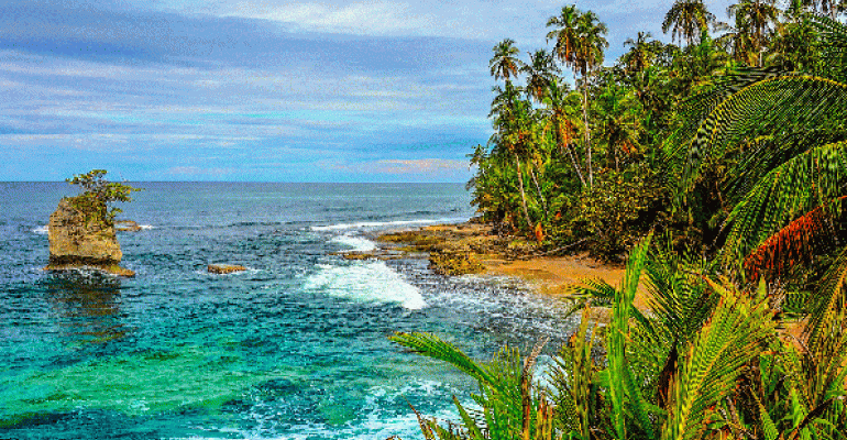 Beautiful beach in Costa Rica