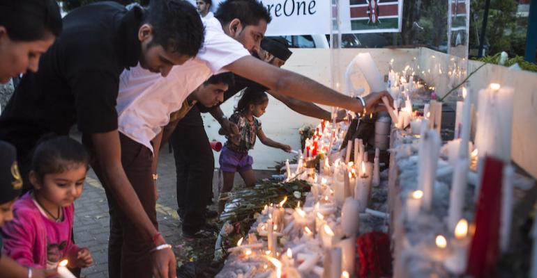Mourning the victims of the Westgate terrorist attack in Mumbai