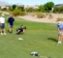 Making the putt at Las Vegas Badlands Golf Club