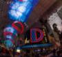 What39s purported to be the world39s largest video screen greets guests entering Las Vegas39 The D hotel on Fremont Street