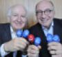 Ray Bloom chairman IMEX Group left and Arnaldo Nardone president International Congress and Convention Association celebrate Puerto Rico39s hosting of the 51st ICCA Congress with brightly colored maracas at an IMEX luncheon on Monday