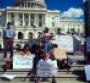 Government workers protest the shutdown