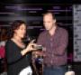 Emmy winner Tony Hale from HBOs Veep looking at jewelry made by one of CHA39s sponsors at the 2013 Emmy Awards