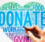 Donation word cloud