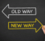 Arrows Old Way New way