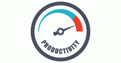 Productivity gauge illustration