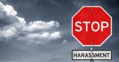 Stop sign for sexual harassment