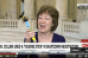 CNN screen shot of Sen. Susan Collins with talking stick