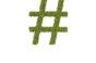 hashtag in grass